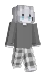 boulder and silver Minecraft skin — Slim model — first worn by lxtusx