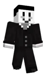 cod gray and white Minecraft skin — Classic model
