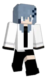 white and bali hai Minecraft skin — Classic model