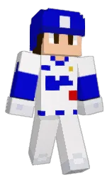 hint of red and dark blue Minecraft skin — Classic model — first worn by ajsport31