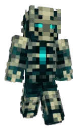 camouflage green and heathered gray Minecraft skin — Slim model — first worn by charliestampy123
