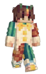 dairy cream and half colonial white Minecraft skin — Slim model — first worn by Uno