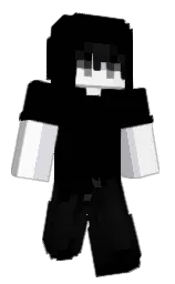 black and alabaster Minecraft skin — Classic model