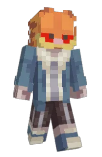 Front of G0LDMASK's skin
