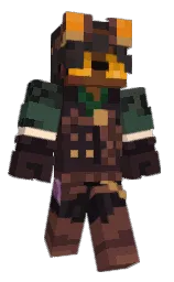 cocoa brown and thunder Minecraft skin — Classic model — first worn by Sypherr420