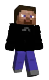 black and gigas Minecraft skin — Slim model — first worn by raykur