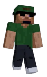 everglade and steel gray Minecraft skin — Classic model — first worn by Geekjake