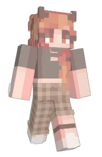 Front of Shiniq's skin