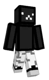 black and mine shaft Minecraft skin — Classic model