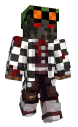 silver and white Minecraft skin — Classic model