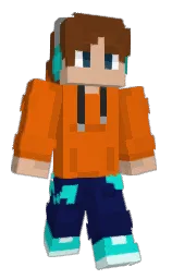 black and sepia Minecraft skin — Classic model