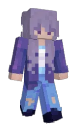amethyst smoke and butterfly bush Minecraft skin — Slim model — first worn by swlem
