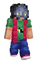 black and lucky point Minecraft skin — Slim model