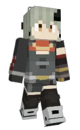 mine shaft and albescent white Minecraft skin — Slim model — first worn by Enderboy303