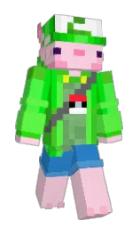 ArtisticAxolotl's Minecraft skin wearing the 15th Anniversary cape