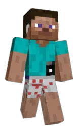 sandal and bondi blue Minecraft skin — Classic model — first worn by Zidto