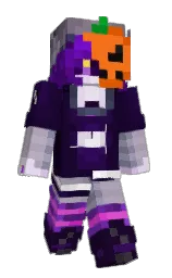 black rock and violet Minecraft skin — Slim model