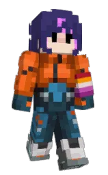 jacarta and black Minecraft skin — Slim model — first worn by SillySabrinaVT