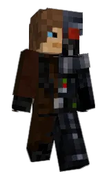 black and cannon black Minecraft skin — Classic model — first worn by LegendMCYT