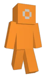 neon carrot and sea buckthorn Minecraft skin — Classic model — first worn by AAndretto