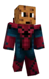black pearl and dark tan Minecraft skin — Classic model