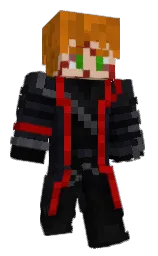 red berry and cod gray Minecraft skin — Classic model
