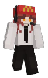 Lenticchie's Minecraft skin wearing the Purple Heart cape