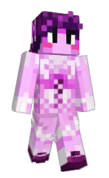 mauve and lavender rose Minecraft skin — Slim model — first worn by isuruFO