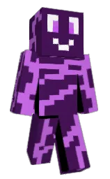 scarlet gum and lavender Minecraft skin — Classic model