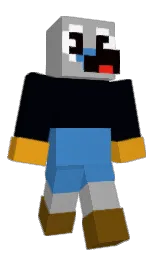 blue charcoal and silver chalice Minecraft skin — Slim model