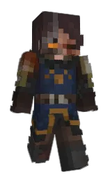 black and thunder Minecraft skin — Slim model — first worn by mooniesucks