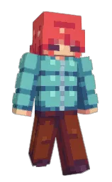 glacier and carnation Minecraft skin — Classic model — first worn by vie6