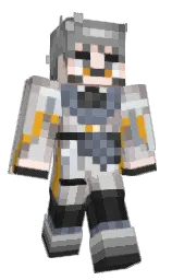 fuel yellow and silver Minecraft skin — Classic model — first worn by 10R35_