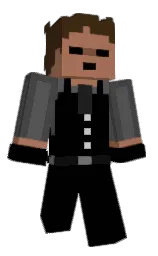 black and santa fe Minecraft skin — Classic model — first worn by pupwirt