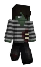 mine shaft and gray Minecraft skin — Slim model — first worn by ILoveFlames