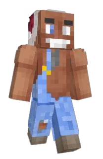 Front of Iver's skin