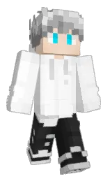 alabaster and white Minecraft skin — Classic model — first worn by Criminal_TV