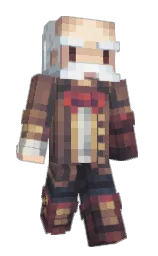 Homk's Minecraft skin wearing the Migrator cape