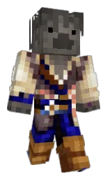 fuscous gray and black rock Minecraft skin — Classic model