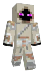 foggy gray and sisal Minecraft skin — Slim model — first worn by huestis