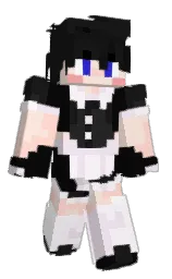 cod gray and white Minecraft skin — Classic model — first worn by Saim0nekk