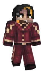 black and livid brown Minecraft skin — Classic model