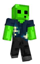mine shaft and harlequin Minecraft skin — Classic model — first worn by Probably_Nad
