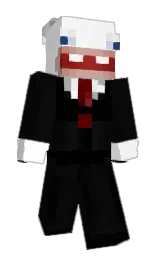 white and cod gray Minecraft skin — Classic model