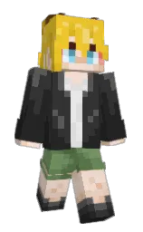 mine shaft and saffron Minecraft skin — Slim model — first worn by Akiii910
