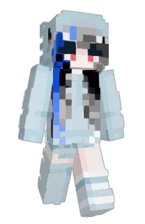 Front of FrostyApri's skin