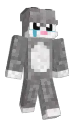 gray and dove gray Minecraft skin — Classic model