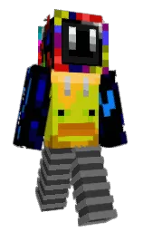 black and mine shaft Minecraft skin — Classic model