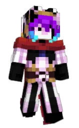 black and light wisteria Minecraft skin — Slim model — first worn by _TerryFied