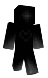 black and cod gray Minecraft skin — Classic model — first worn by Anonymous_ppl